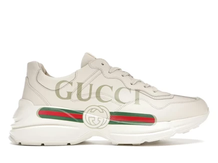 Мужские кроссовки Gucci Rhyton Vintage Logo, слоновая кость