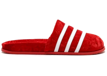 Мужские сланцы Adidas Adimule, красно-белые