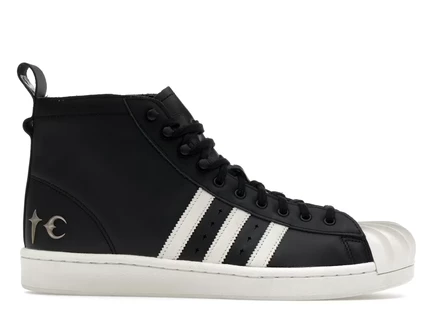 Мужские ботинки Adidas Superstar Boot Thug Club, черно-белые