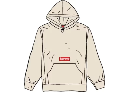 Мужская худи Supreme Polartec 200 с капюшоном, натуральная