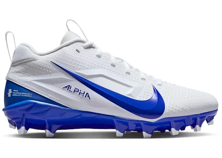 Мужские кроссовки Nike Alpha Menace 4, бело-голубые с серыми элементами