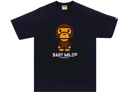 Мужская футболка BAPE Baby Milo Tee SS24, темно-синяя