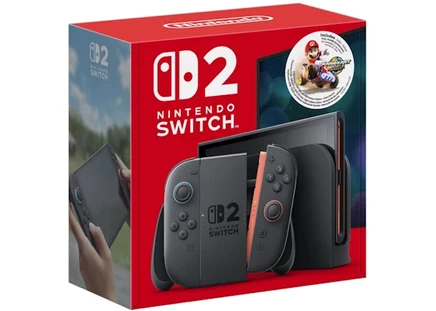 Игровая консоль Nintendo Switch 2 Mario Kart World, комплект с голубым и красным джойконами, 256 ГБ, с американской вилкой