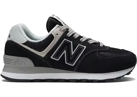 Женские кроссовки New Balance 574 Core, черно-белые