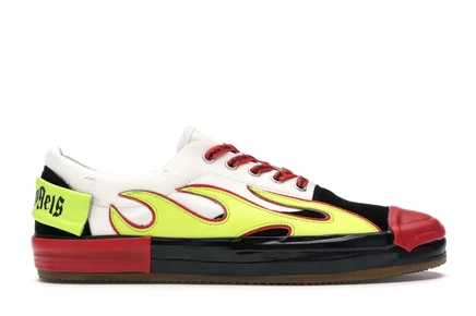 Мужские кроссовки Palm Angels Low Top Flame, белые