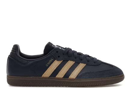 Мужские кроссовки Adidas Samba OG, темно-синие/бежевые