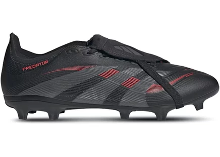 Мужские бутсы adidas predator league fg/mg, чёрные/красные