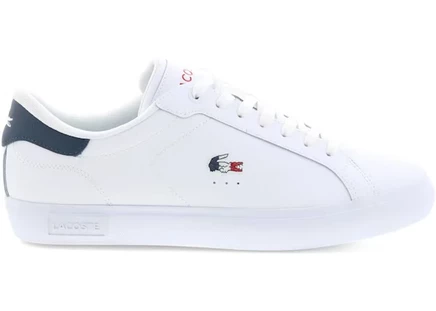 Мужские кеды Lacoste Powercourt 125, белые/синие/красные