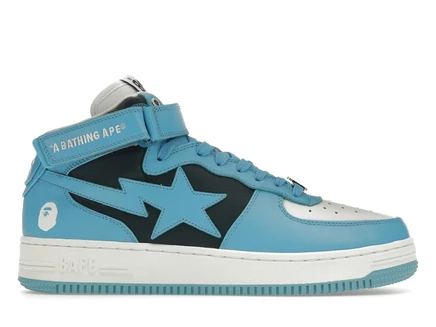 Мужские кроссовки Bape Sta Mid, сине-белые