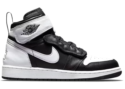 Детские кроссовки Jordan 1 High FlyEase, черно-белые