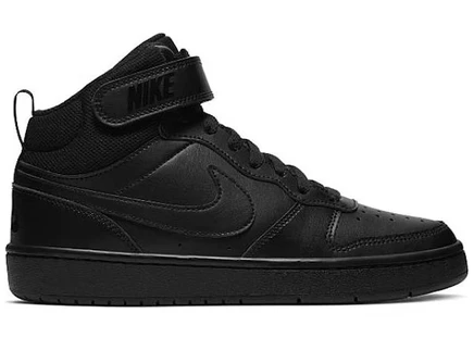 Детские кроссовки Nike Court Borough Mid 2, черные