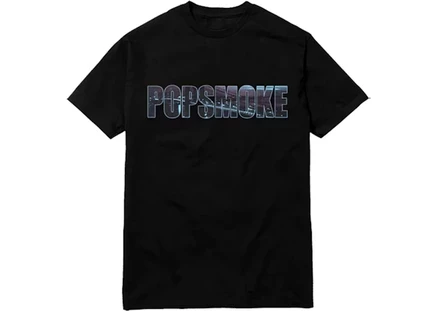 Мужская футболка Pop Smoke x Vlone Wraith, черная