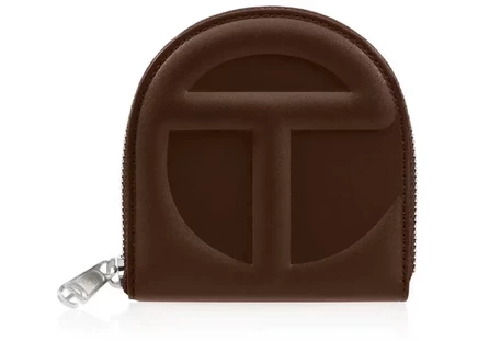 Унисекс кошелек Telfar Wallet из кожи, шоколадный