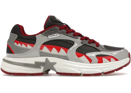 Кроссовки Bape Shark Sta №3, серые