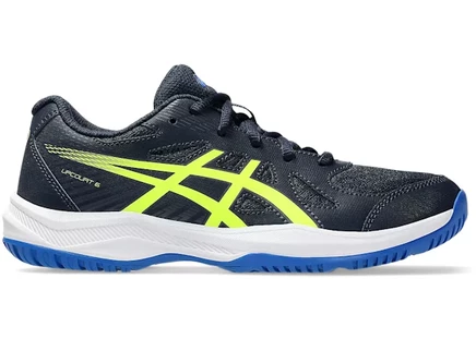 Детские кроссовки Asics Upcourt 6, темно-синий/сигнально-жёлтый