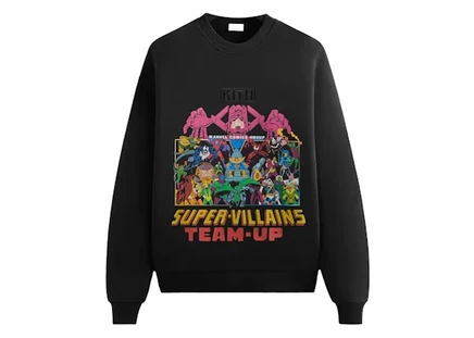 Мужской свитшот Kith x Marvel Nelson винтажный, черный
