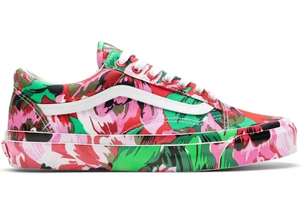 Кеды Vans Old Skool KENZO, красно-белые