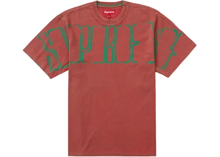 Мужская футболка Supreme Overprint Knockout, ярко-красная