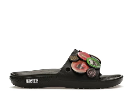 Унисекс шлепанцы Crocs Classic Slide Pleasures, черные