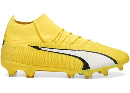 Мужские бутсы Puma Ultra Pro FG/AG, желто-бело-черные