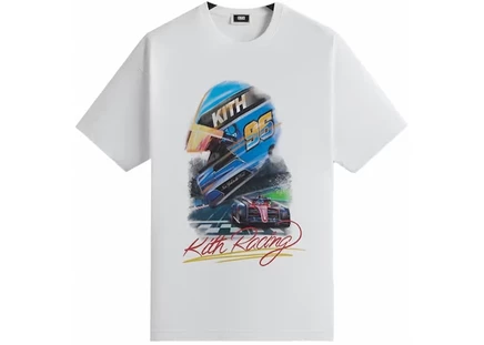 Мужская футболка kith f1 vintage, белая
