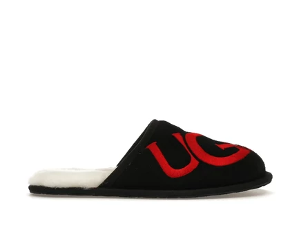 Мужские тапочки UGG Scuff Logo, черно-красные