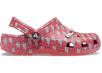 Мужские сабо Crocs Classic Clog Vineyard Vines Holiday, бело-красные