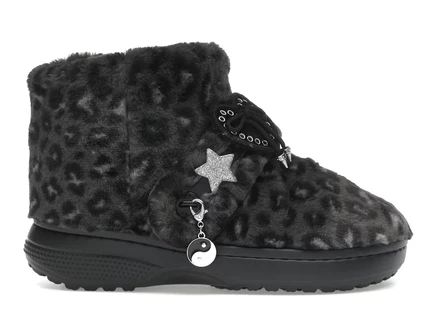 Мужские ботинки Crocs Unfurgettable Boot, черные с леопардом