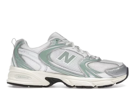 Мужские кроссовки New Balance 530, серебристо-зеленые