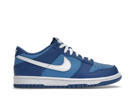 Детские кроссовки Nike Dunk Low, тёмно-синие/белые