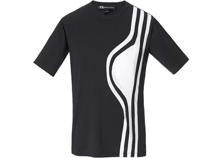 Мужская футболка Adidas Y-3 Stripes, черная