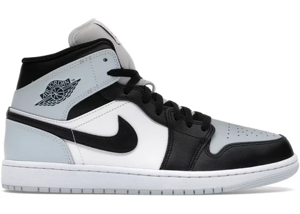 Кроссовки Jordan 1 Mid, черные, белые и синие