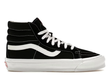 Мужские кеды Vans Vault OG Sk8-Hi LX, черно-белые