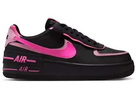 Женские кроссовки Nike Air Force 1 Low Shadow, черно-розовые