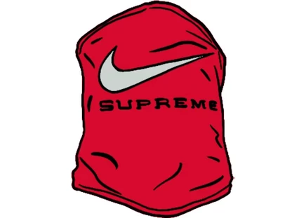 Унисекс шарф-воротник Supreme Nike Neck Warmer, красный