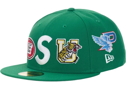 Supreme Mascots S Logo New Era 59Fifty Fitted Cap Green green