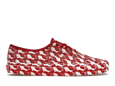 Мужские кеды Vans Authentic Opening Ceremony Red Snake, красно-белые