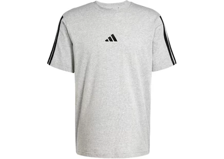 Футболка Adidas Essentials 3-Stripes, серо-черная