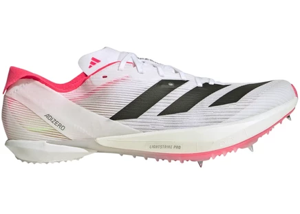 Мужские беговые шиповки Adidas Adizero Ambition, бело-черно-красные