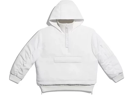 Унисекс куртка Adidas Ivy Park 1/2 Zip Sherpa, белая