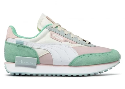 Детские кроссовки Puma Future Rider, бело-зелено-розовые
