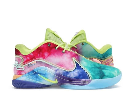 Мужские баскетбольные кроссовки Nike LeBron 22 What the Monopoly Tie-Dye, разноцветные