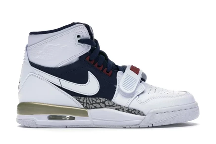 Детские кроссовки Jordan Legacy 312 Olympic, бело-синие