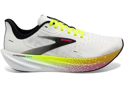 Мужские кроссовки brooks hyperion max, бело-черные