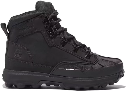 Детские ботинки Timberland водонепроницаемые с резиновым мыском, черные
