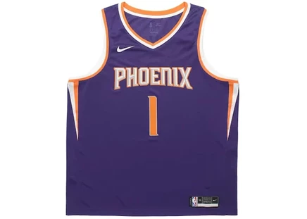 Мужская майка Nike Booker Icon, фиолетово-оранжево-белая