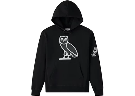 Мужская худи OVO x NBA San Antonio Spurs, черная