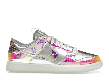 Мужские кроссовки Nike Dunk Low Be True Hyperflat, серебристые/мультиколор