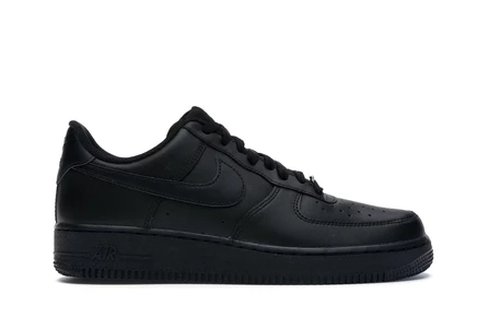 Мужские кроссовки Nike Air Force 1 Low '07 кожаные, черные