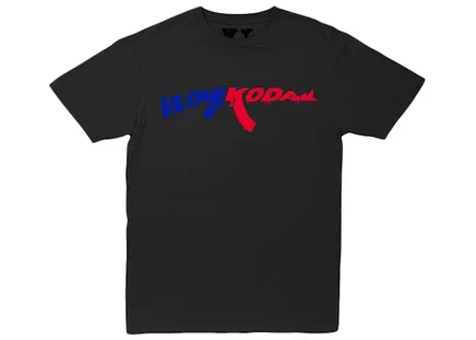 Мужская футболка Kodak Black x Vlone 47, черная